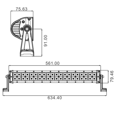 Eclairage, signalisation - Phares de travail - Barre d'éclairage LED 180 W