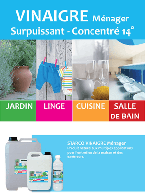 Consommables atelier - Nettoyants - Vinaigre menager 14°
