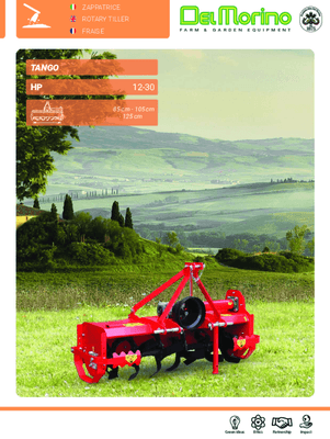 Terre - 3 points travail du sol - Fraise rotative déportable TANGO 125 C