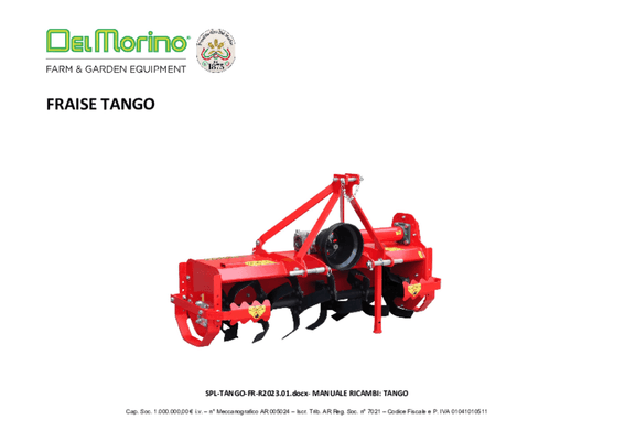 Terre - 3 points travail du sol - Fraise rotative déportable TANGO 125 C