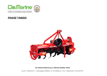 Terre - 3 points travail du sol - Fraise rotative déportable TANGO 125 C