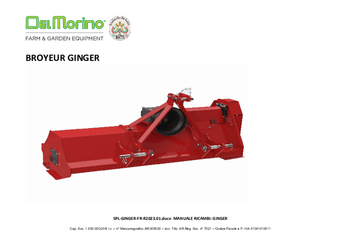 Herbes et entretien - 3 points entretien - Broyeur GINGER 106 C