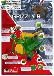 Matériel forestier - Scies à chevalet - Scie circulaire à chevalet GRIZZLY 700 mm