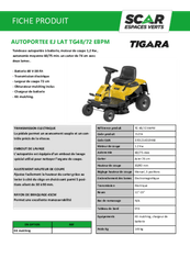 Herbes et entretien - Tondeuse autoportée à batterie - Tondeuse autoportée à batterie RIDER TG 48/72 EBPM