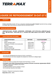 Produits froids - Liquide de refroidissement - Liquide de refroidissement -37° Si-OAT